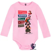 Body Bebê Infantil Gravity Falls nomes pilha - Foto 4