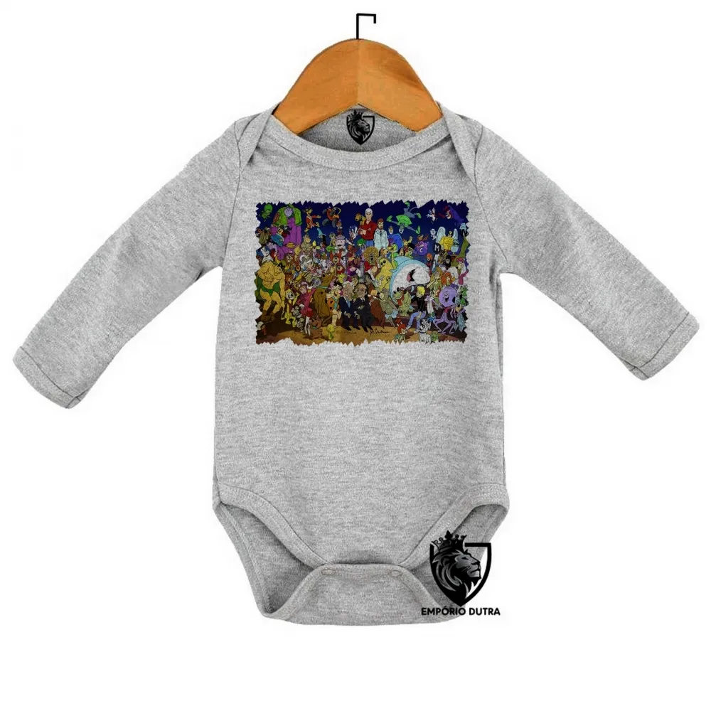 Body Bebê Infantil hanna barbera scoob doo flintstones penelope Imagem
