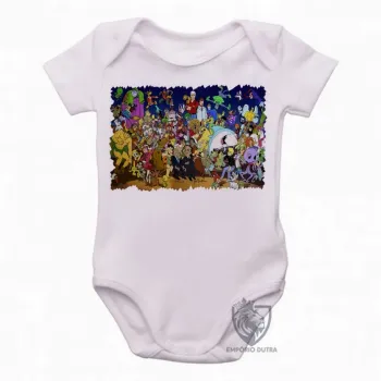 Body Bebê Infantil hanna barbera scoob doo flintstones penelope - Foto 2