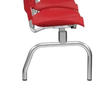 Longarina Ergoplax 2 lugares e Estrutura Cromada com Assento e Encosto em Cores - Foto 2