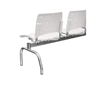 Longarina Ergoplax 5 lugares e Estrutura Cromada com Assento e Encosto em Cores  - Foto 2