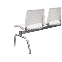 Longarina Ergoplax 5 lugares e Estrutura Cromada com Assento e Encosto em Cores  - Foto 2