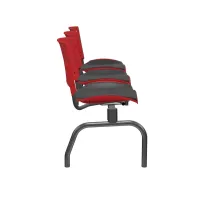 Longarina Ergoplax  3 lugares Estrutura Metálica com Assento e Encosto em Cores Estofado - Foto 3