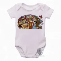 Body Bebê Infantil hanna barbera ze colmeia fred barney tom jerry turma - Foto 2