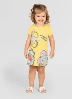 Pijama Camisola Bichinhos - Brilha no Escuro - Amarelo - Verão - Foto 2