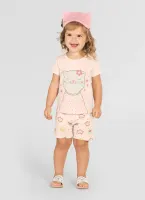 Pijama Gatinho - Brilha no Escuro - Rosa - Verão - Foto 2