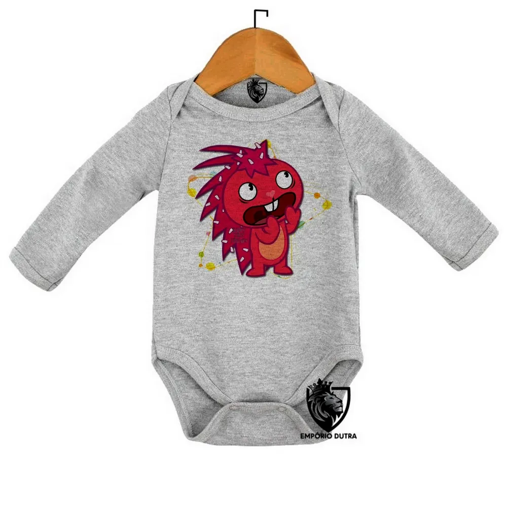 Body Bebê Infantil Happy Tree Friends Flakey Imagem