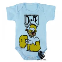 Body Bebê Infantil Homer simpsons popeye duff cerveja - Foto 3