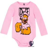 Body Bebê Infantil Homer simpsons popeye duff cerveja - Foto 4
