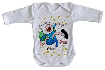 Body Bebê Infantil Hora da Aventura Jake run cartoon - Foto 2