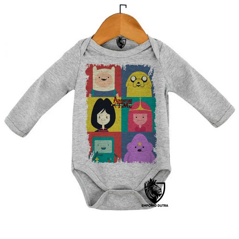 Body Bebê Infantil Hora da Aventura quadrados Imagem