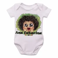 Body Bebê Infantil Irmão do Jorel Ana Catarina - Foto 2