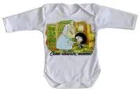 Body Bebê Infantil Irmão do Jorel Vovó Juju abacate - Foto 3