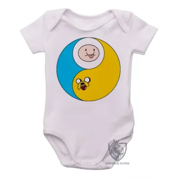 Body Bebê Infantil Jake Finn hora aventura redondo - Foto 2