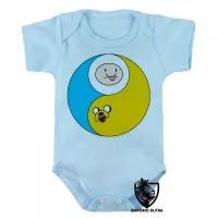 Body Bebê Infantil Jake Finn hora aventura redondo - Foto 3