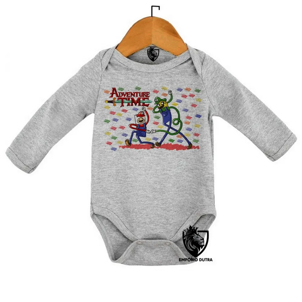 Body Bebê Infantil Jake Finn Mario Luigi Imagem