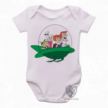 Body Bebê Infantil Jetsons nave desenho antigo - Foto 2