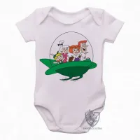 Body Bebê Infantil Jetsons nave desenho antigo - Foto 2