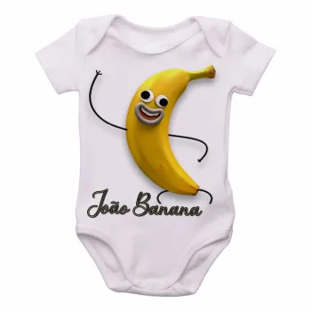 Body Bebê Infantil João Banana desenho fruta - Foto 2