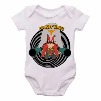 Body Bebê Infantil Looney Tunes Eufrazino arma - Foto 2