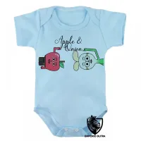 Body Bebê Infantil Maçã e Cebola desenho animado - Foto 3