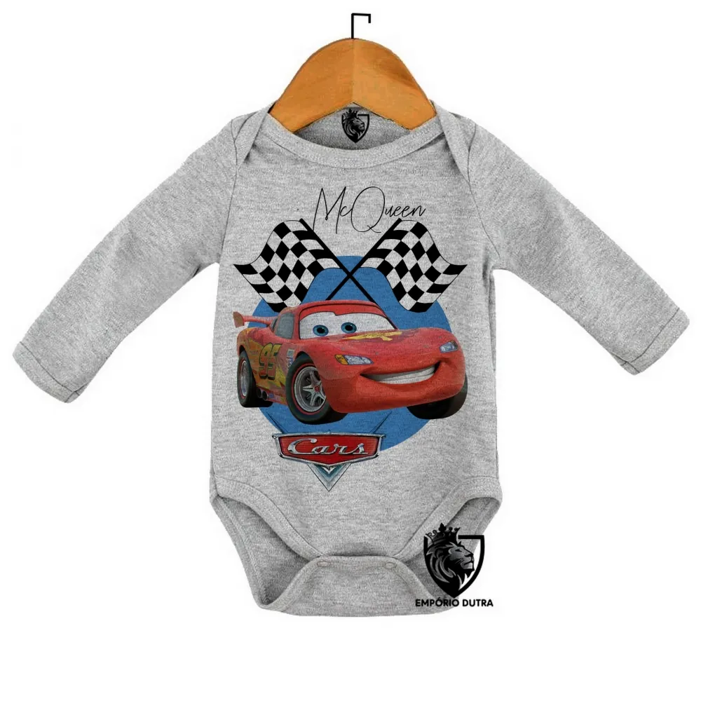 Body Bebê Infantil McQueen cars carros desenho