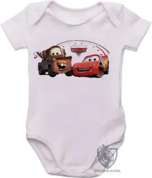 Body Bebê Infantil McQueen Mate cars carros - Foto 2