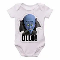 Body Bebê Infantil megamente super herói azul - Foto 3