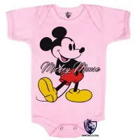 Body Bebê Infantil Mickey Mouse antigo Disney - Foto 4