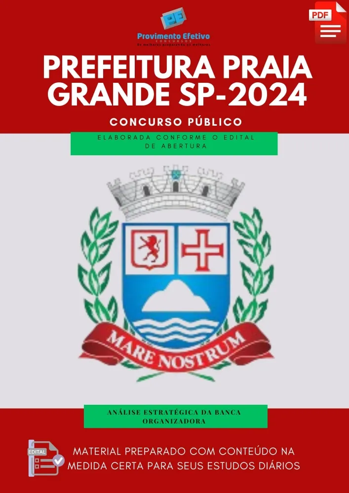 Apostila Praia Grande SP 2024