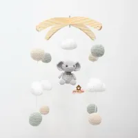 Móbile Elefantinho  - Nuvens + Bolinhas - Foto 2