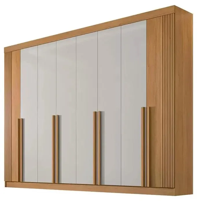 Roupeiro 8 Portas Daymond 100% MDF largura 2.75 Imagem
