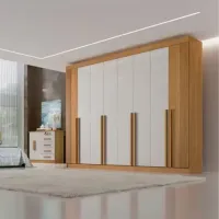 Roupeiro 8 Portas Daymond 100% MDF largura 2.75 - Foto 4