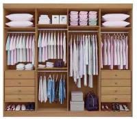 Roupeiro 8 Portas Daymond 100% MDF largura 2.75 - Foto 5