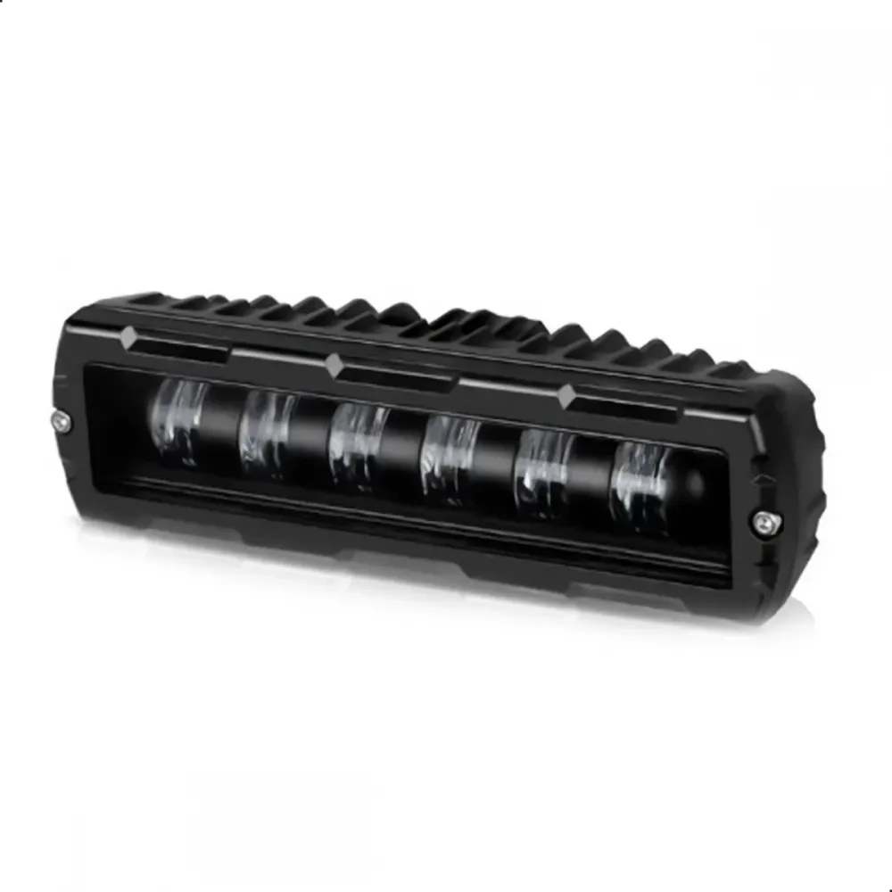 Farol Milha Led Automotivo Slim Retangular 6 Pol Flood - 30W + Tictac - UND
