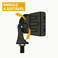Farol Milha Led Automotivo Slim Retangular 6 Pol Flood - 30W + Tictac - UND - Foto 5