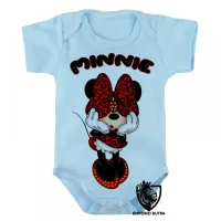 Body Bebê Infantil Minnie mouse tope mickey - Foto 3