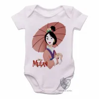 Body Bebê Infantil Mulan princesa Japonesa - Foto 2