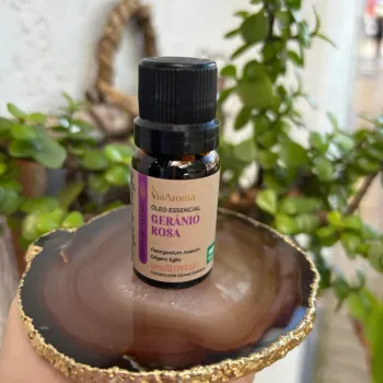 Óleo Essencial Via Aroma Gerânio Rosa