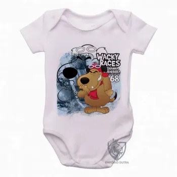 Body Bebê Infantil Muttley rabujento corrida maluca - Foto 2