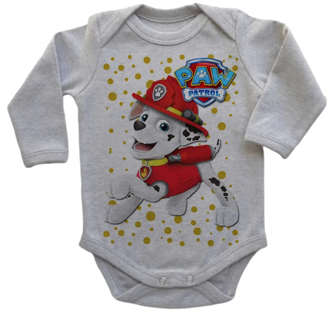 Body Bebê Infantil Patrulha Canina Marshall Imagem