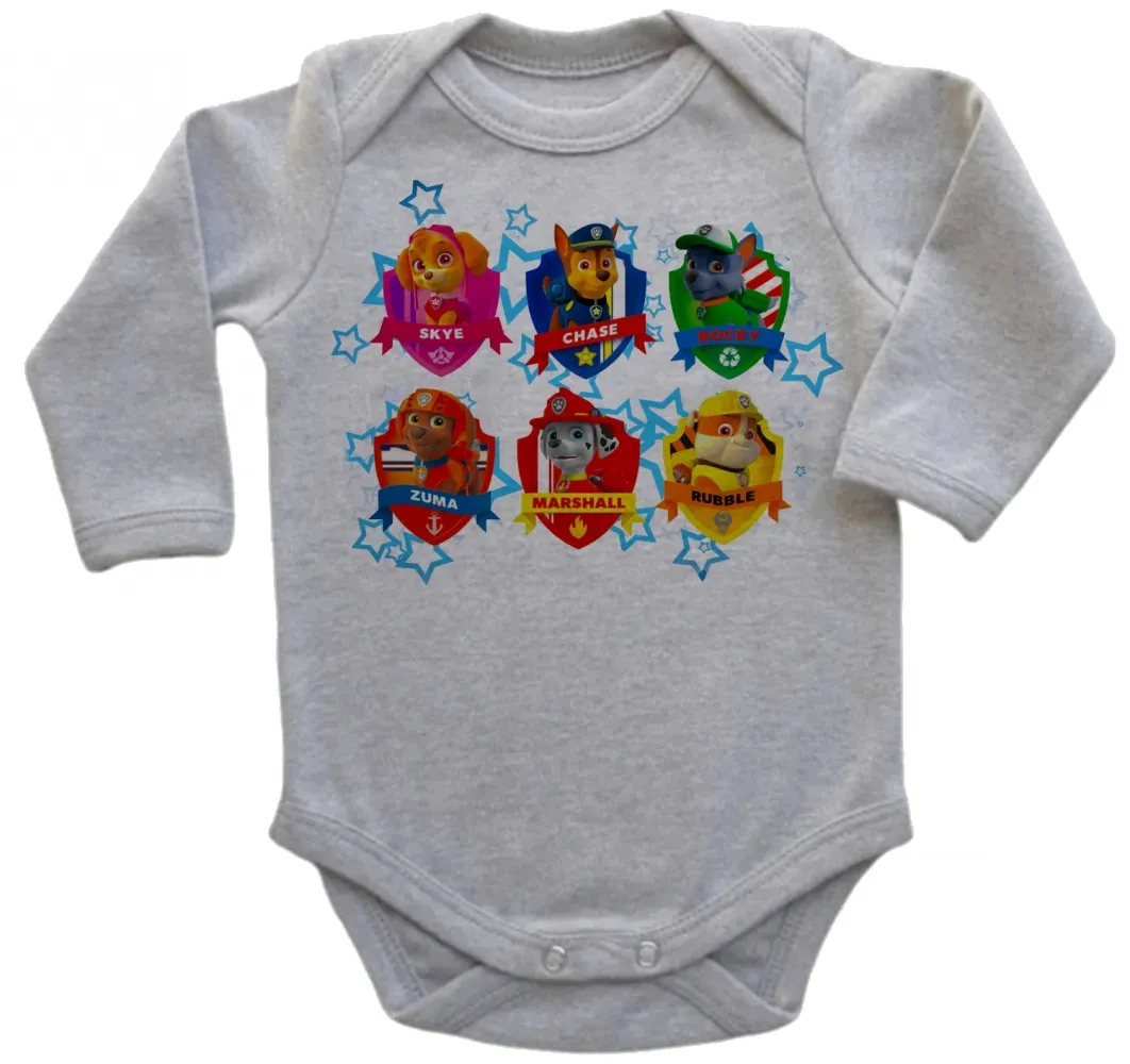 Body Bebê Infantil Patrulha Canina nomes