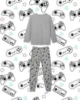 Pijama Video Game - Brilha no Escuro - Cinza - Meia Estação - Foto 3