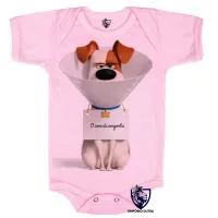 Body Bebê Infantil Pets Max Cone cachorro - Foto 4
