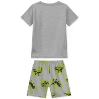 Pijama Dinossauro - Brilha no Escuro - Cinza - Verão - Foto 3