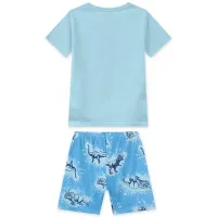 Pijama Dinossauro - Brilha no Escuro - Azul - Verão - Foto 2