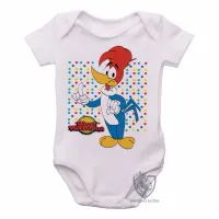 Body Bebê Infantil Pica Pau bolinhas - Foto 2