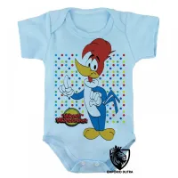 Body Bebê Infantil Pica Pau bolinhas - Foto 3