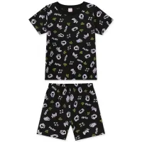 Pijama Video Game - Brilha no Escuro - Preto - Verão
