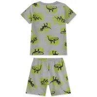 Pijama Dinossauro - Brilha no Escuro - Cinza - Verão